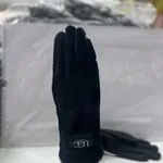 Rękawiczki damskie czarne futrzane UGG styl