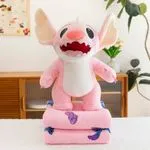 Maskotka Stitch z kocykiem różowa