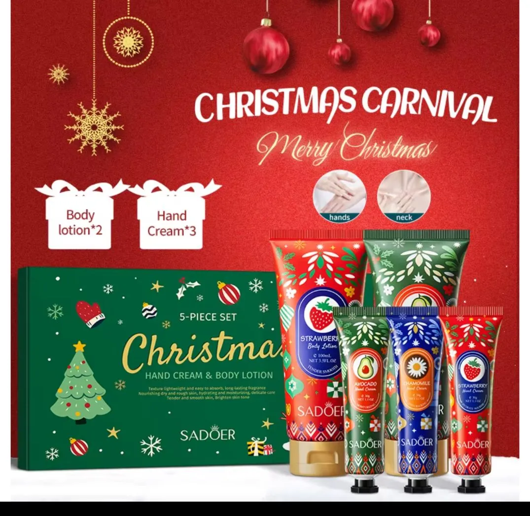 Zestaw 5 kosmetyków SADOER Hand Cream & Body Lotion
