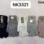 Rękawiczki damskie futrzane One Size NK3321, 5 kolorów
