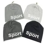 Czapki męskie beanie The Fashion Sport szary/czarny