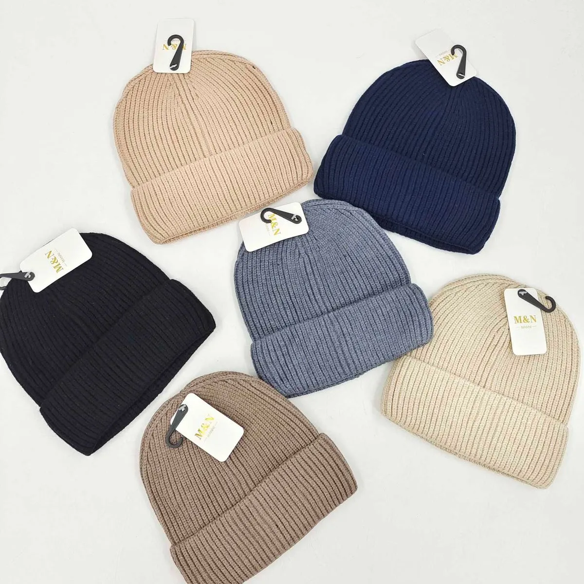 Czapki męskie beanie dzianinowe 6 kolorów