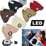 Czapki beanie z diodą LED świecącą, 8 kolorów