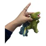 Brelok zabawka dinozaur T-Rex zielony i niebieski