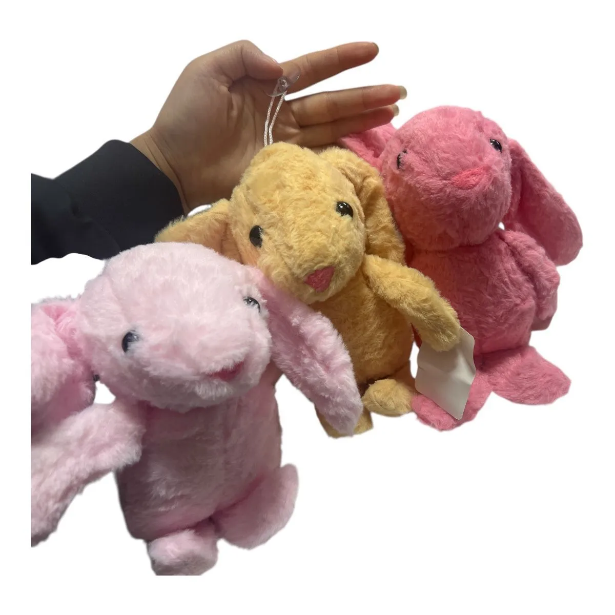 Maskotki Królik 20cm różowe i żółte