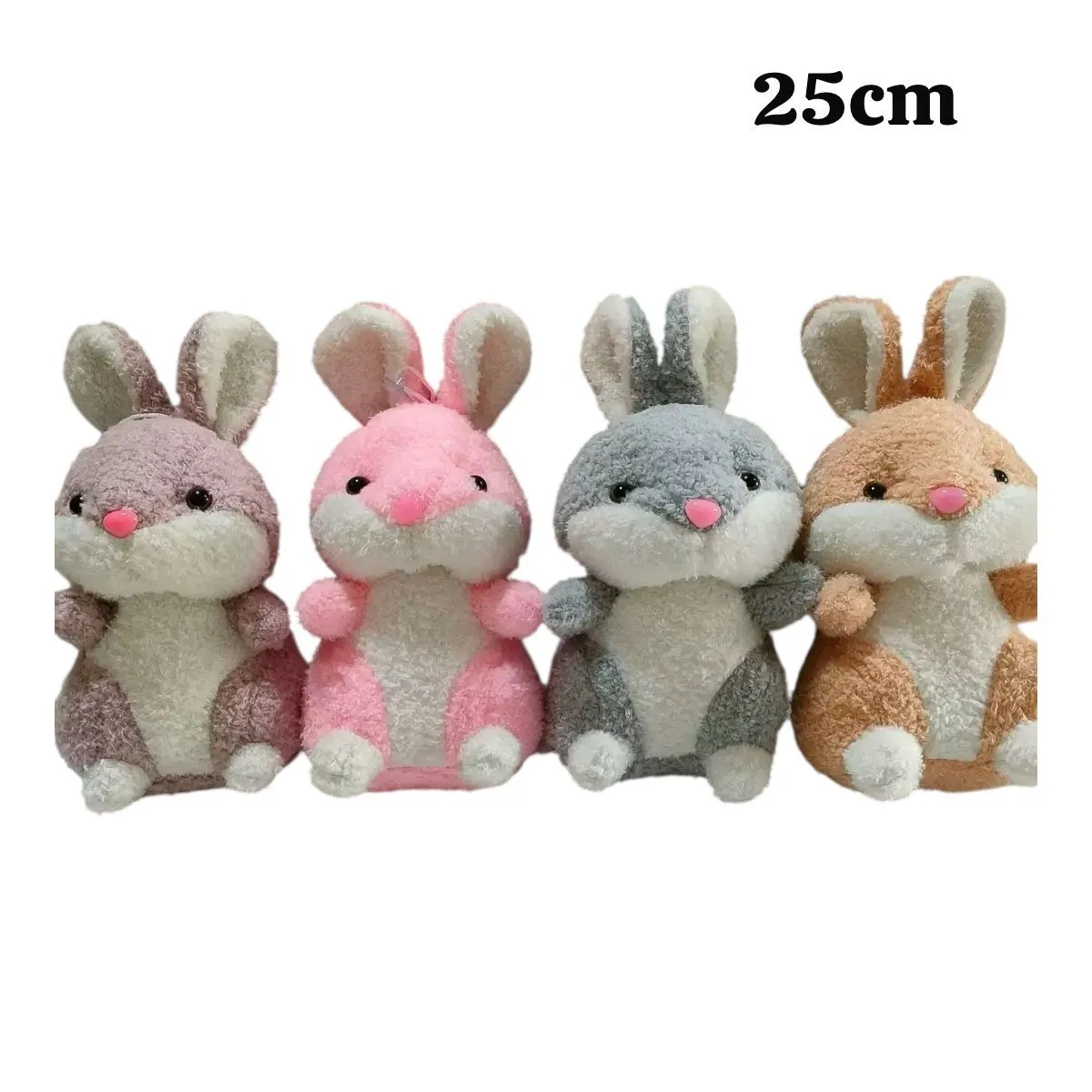 Maskotki Królik 25cm różowy szary beżowy fioletowy