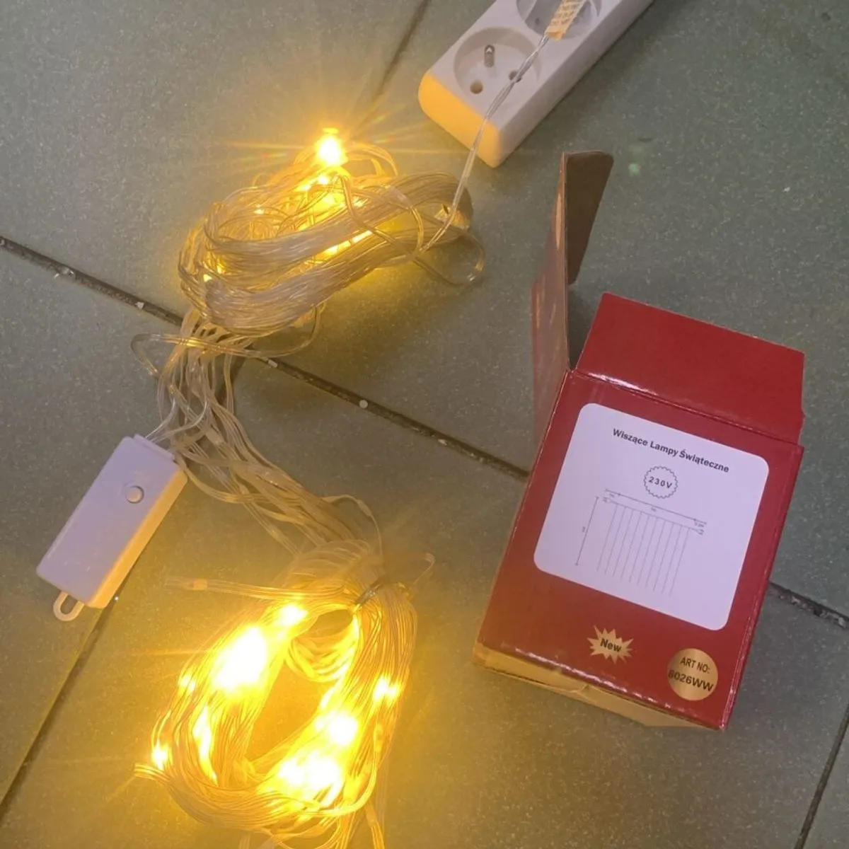 Wiszące lampki świąteczne 200LED 3x2m