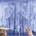 Wiszące Lampki Świąteczne 3x2m z pilotem USB