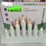 Świeczki LED Sunlight Candle 7 szt. w podstawie