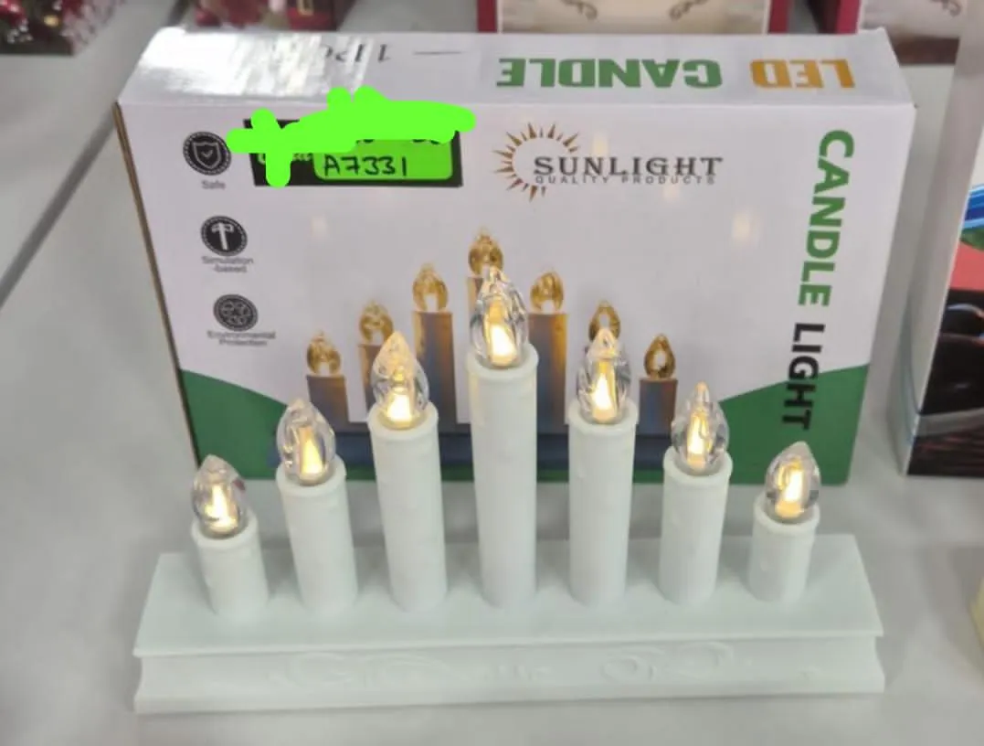 Świeczki LED Sunlight Candle 7 szt. w podstawie