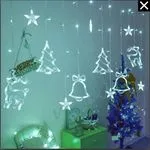Lampki Dekoracyjne 138LED 3m Zimna Biel Świąteczne