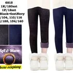 Legginsy dla Dzieci Ocieplane Czarne i Granatowe