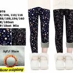 Legginsy dla Dzieci Ocieplane z Misiami i Gwiazdami