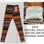 Legginsy dla Dzieci Ocieplane Wzór Etniczny Rozm.