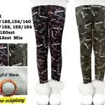 Legginsy dla Dzieci Ocieplane Mix Rozm. 128/134-164 1P/12szt