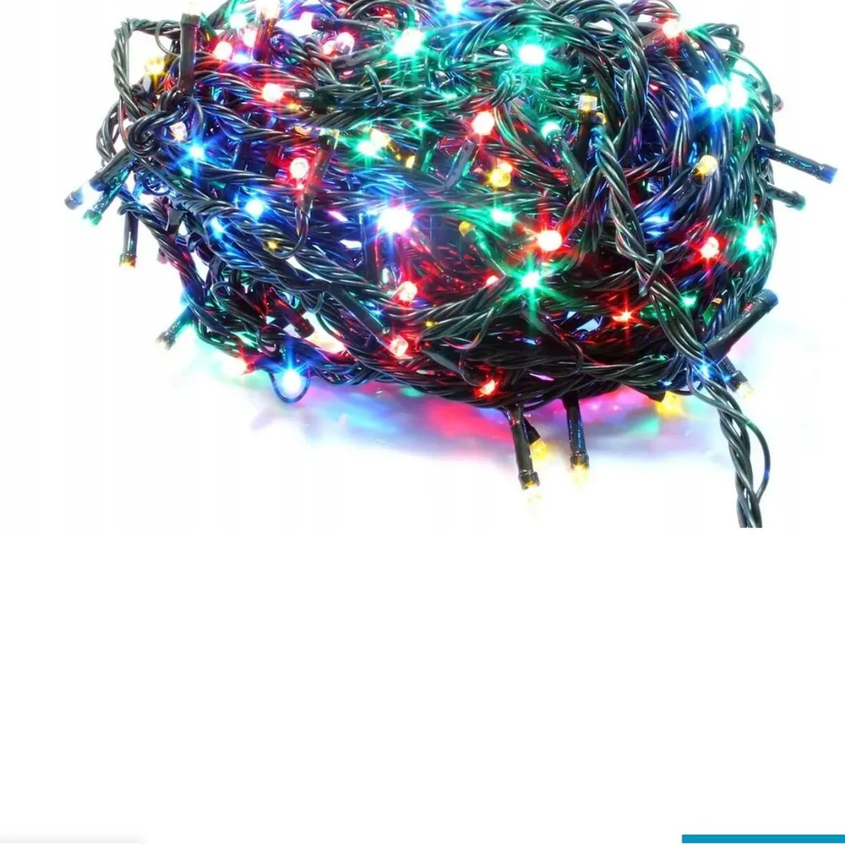 Lampki Choinkowe Zwykłe 200 LED kolorowe