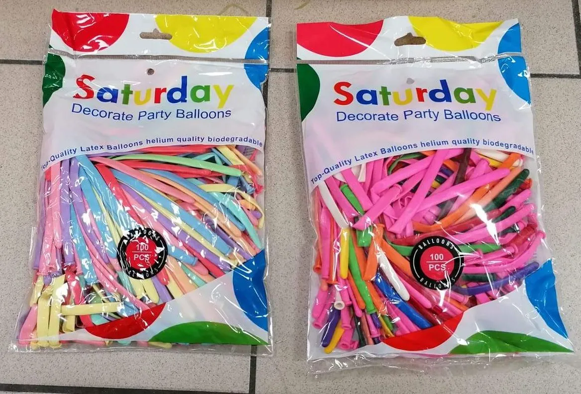 Balony lateksowe Saturday Party 100 szt. do helu