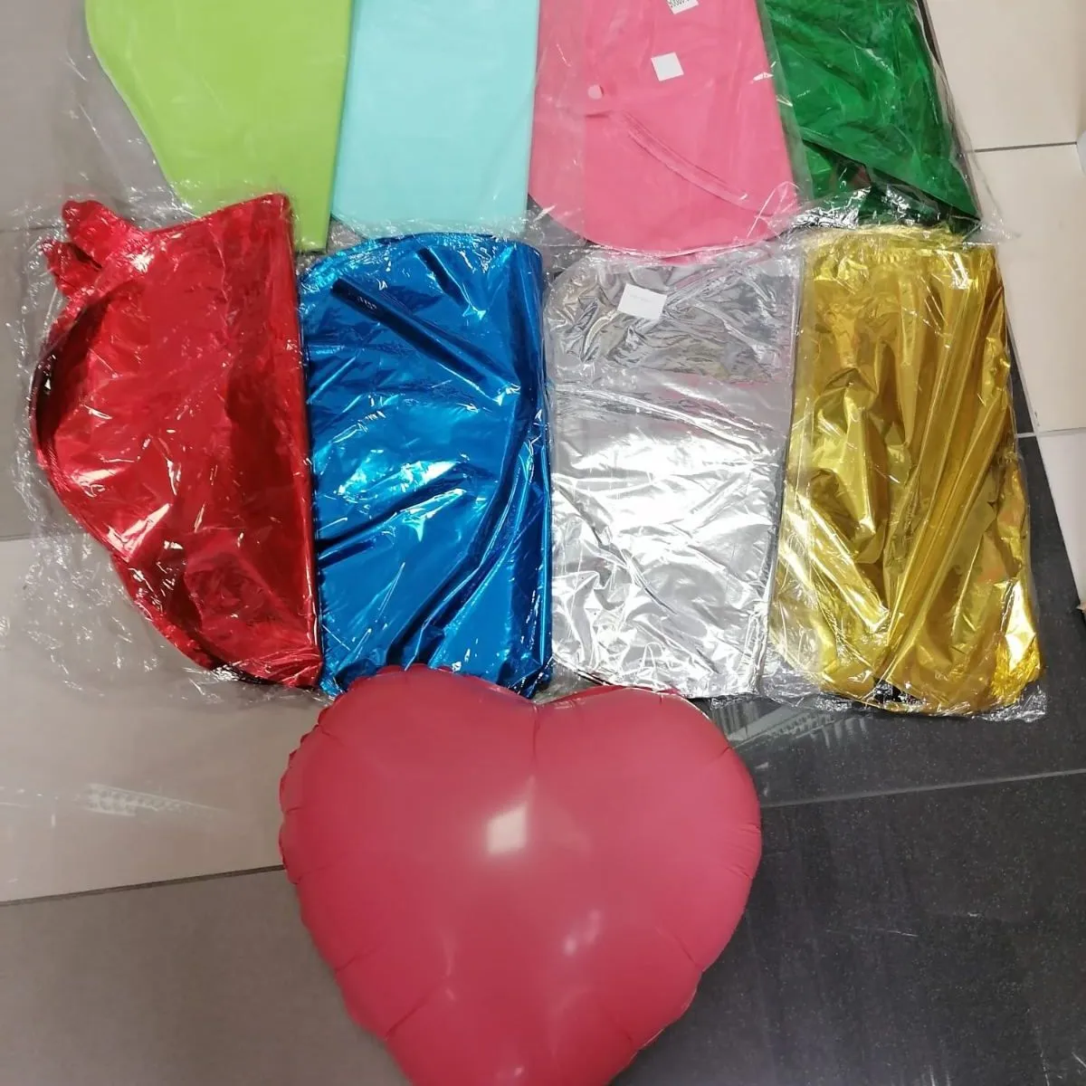 Balony dekoracyjne foliowe mix kolorów 50 szt