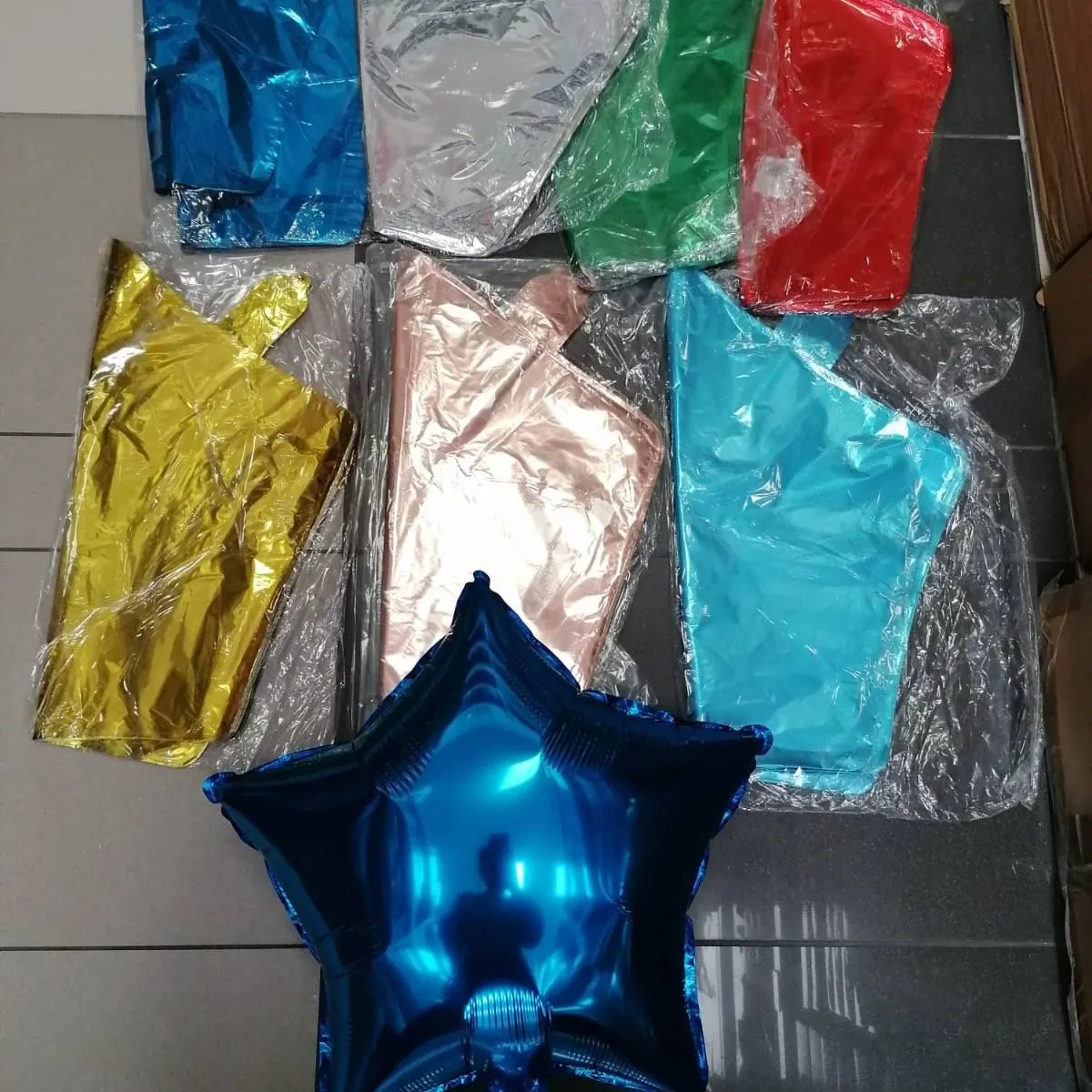 Balony dekoracyjne foliowe mix kolorów 50 szt