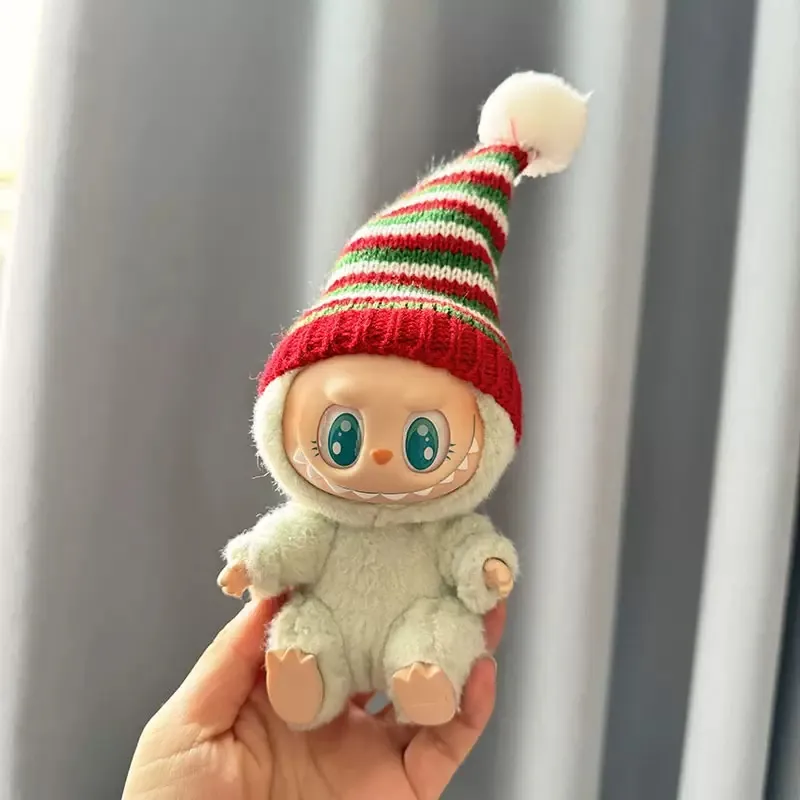 Labubu Świąteczny Elf w Czapce - Mini Figurine