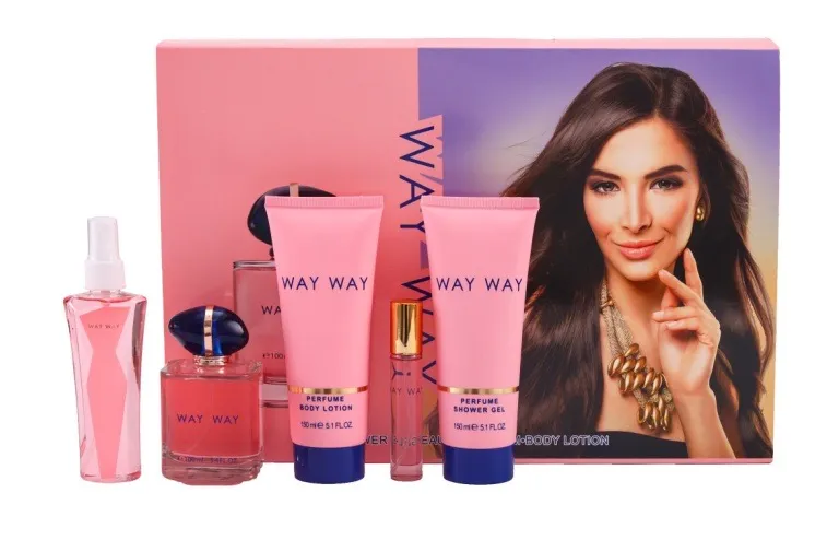 Zestaw kosmetyków Way Way: perfuma, żel, lotion, mgiełka