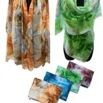 Szaliki damskie viscose wzór kwiatowy C0015938
