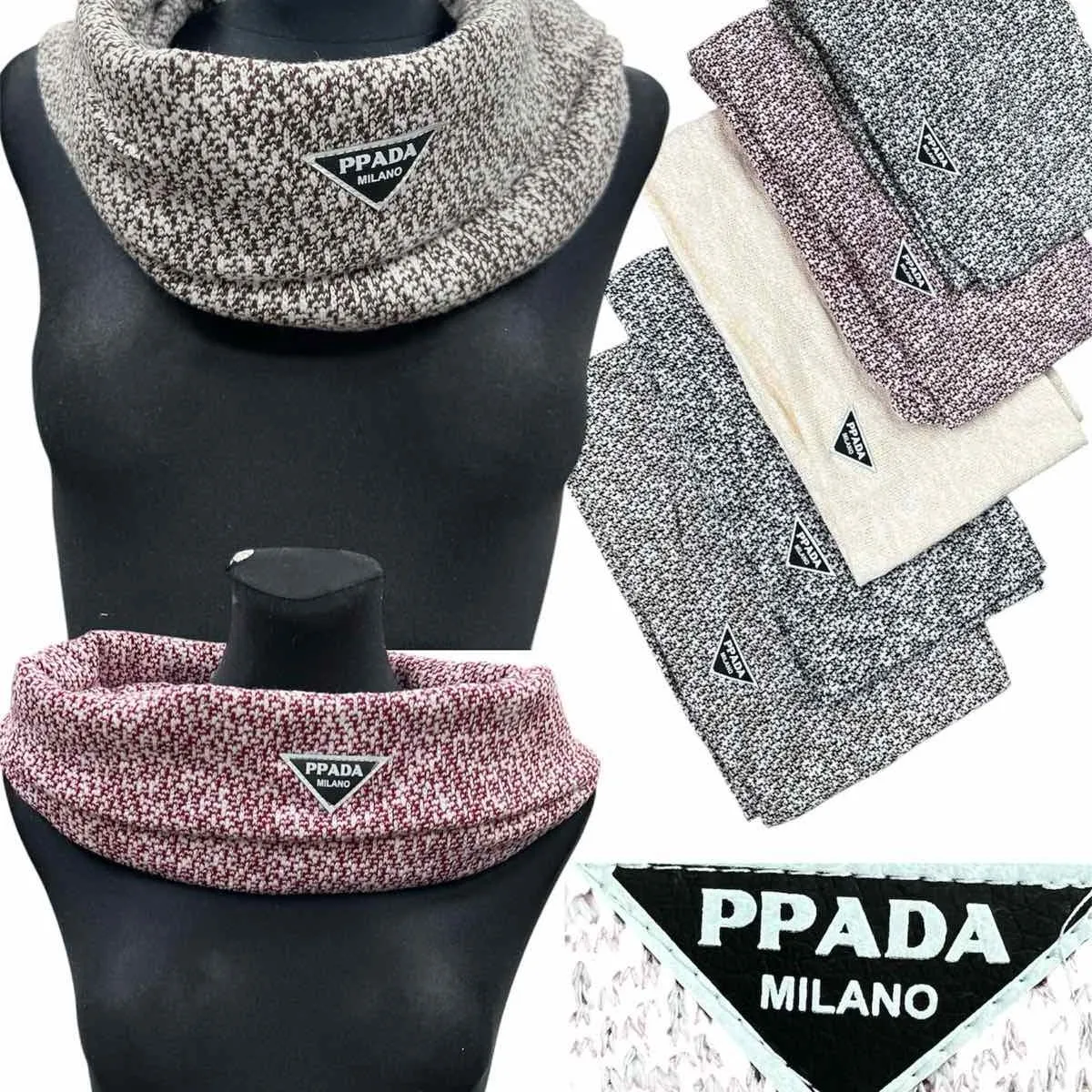 Komin Damski Prada Cotton Viscose C012-8611