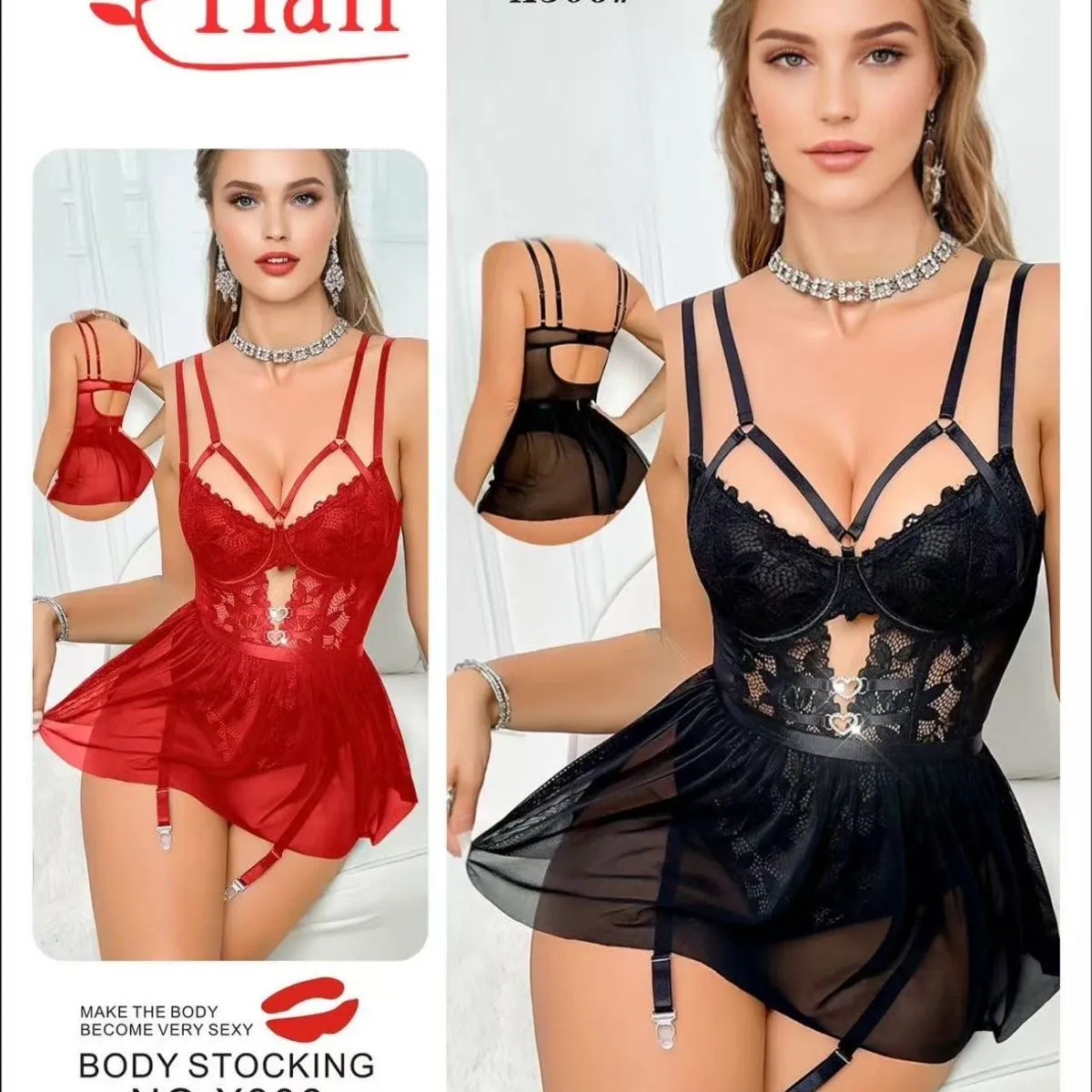 Body damskie Very Sexy Stocking X306 Han