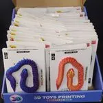 Zabawki 3D Pop It Snake granatowo-fioletowa i czerwona