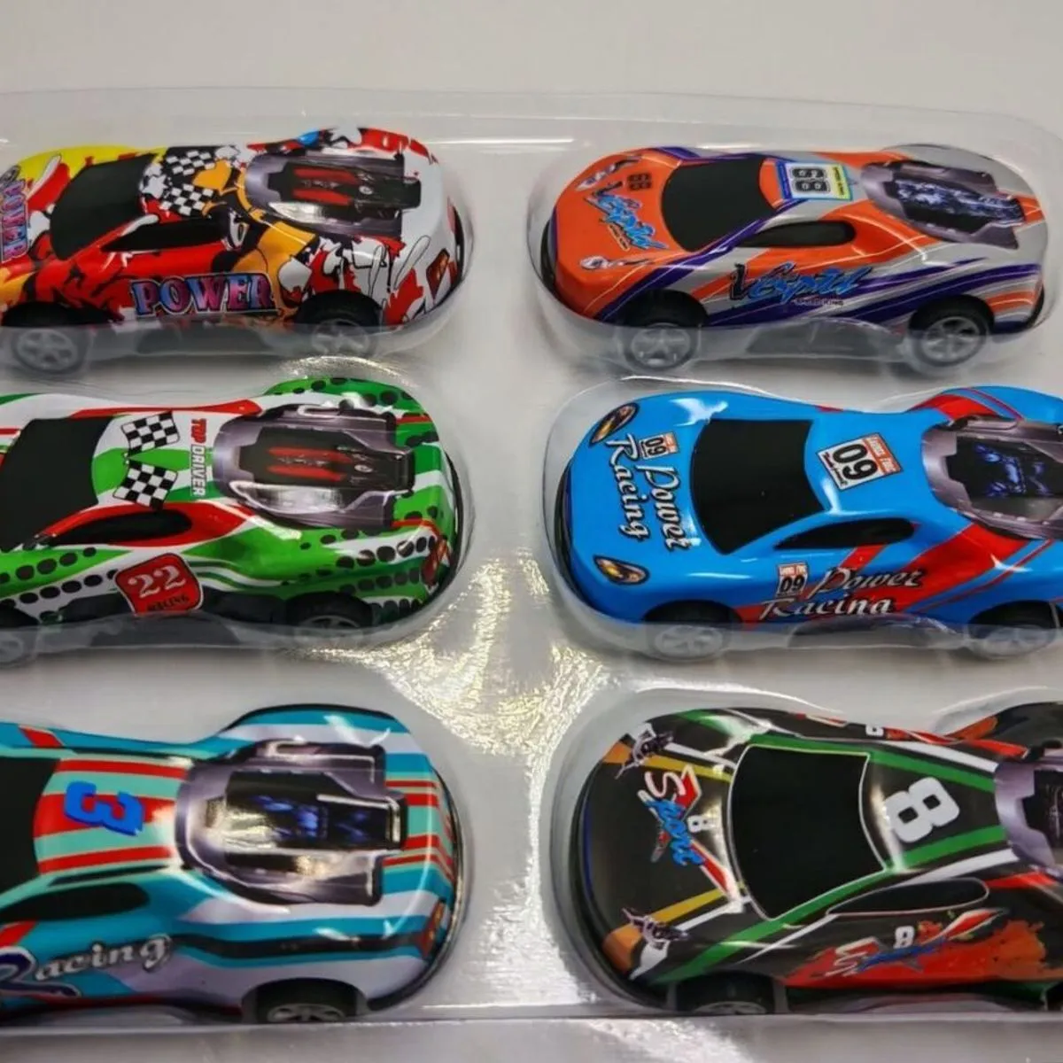 Zabawki Samochody Racing 6 szt w blistrze