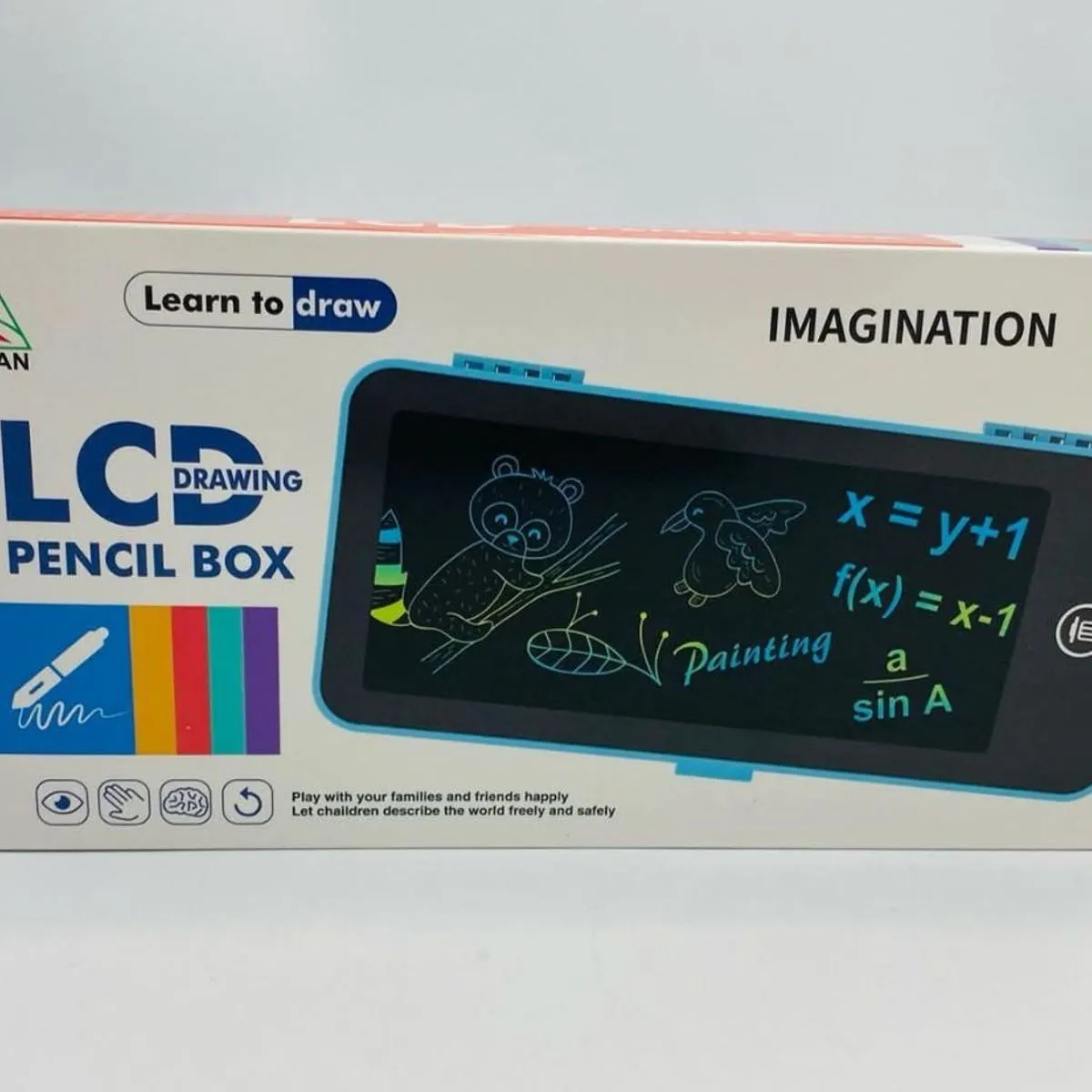Zabawka LCD Drawing Pencil Box Learn to Draw Imagination