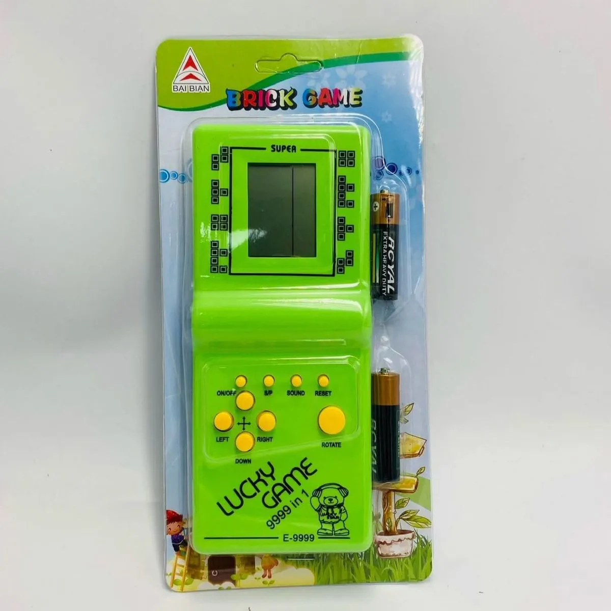 Kieszonkowa gra Brick Game Super Lucky Game zielona