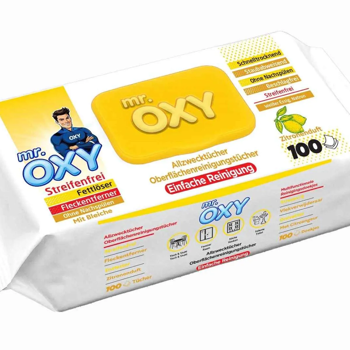 Chusteczki Mr. Oxy MAXIMA do kuchni 100 szt