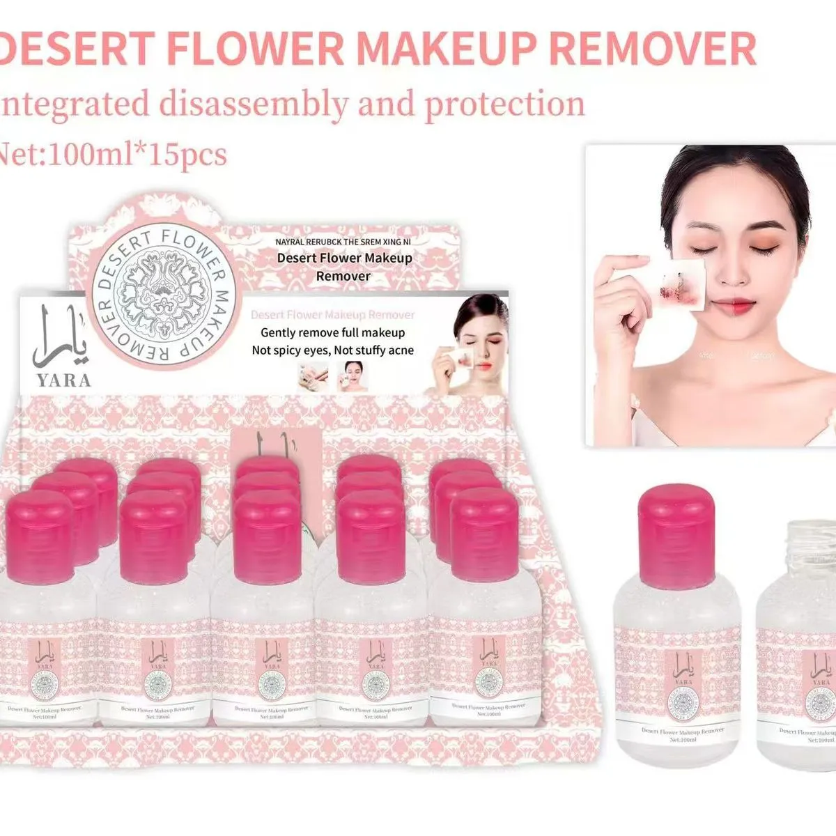 Płyn do Demakijażu YARA Desert Flower 100ml x15szt