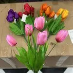 Sztuczne kwiaty tulipany wielkanocne dekoracja