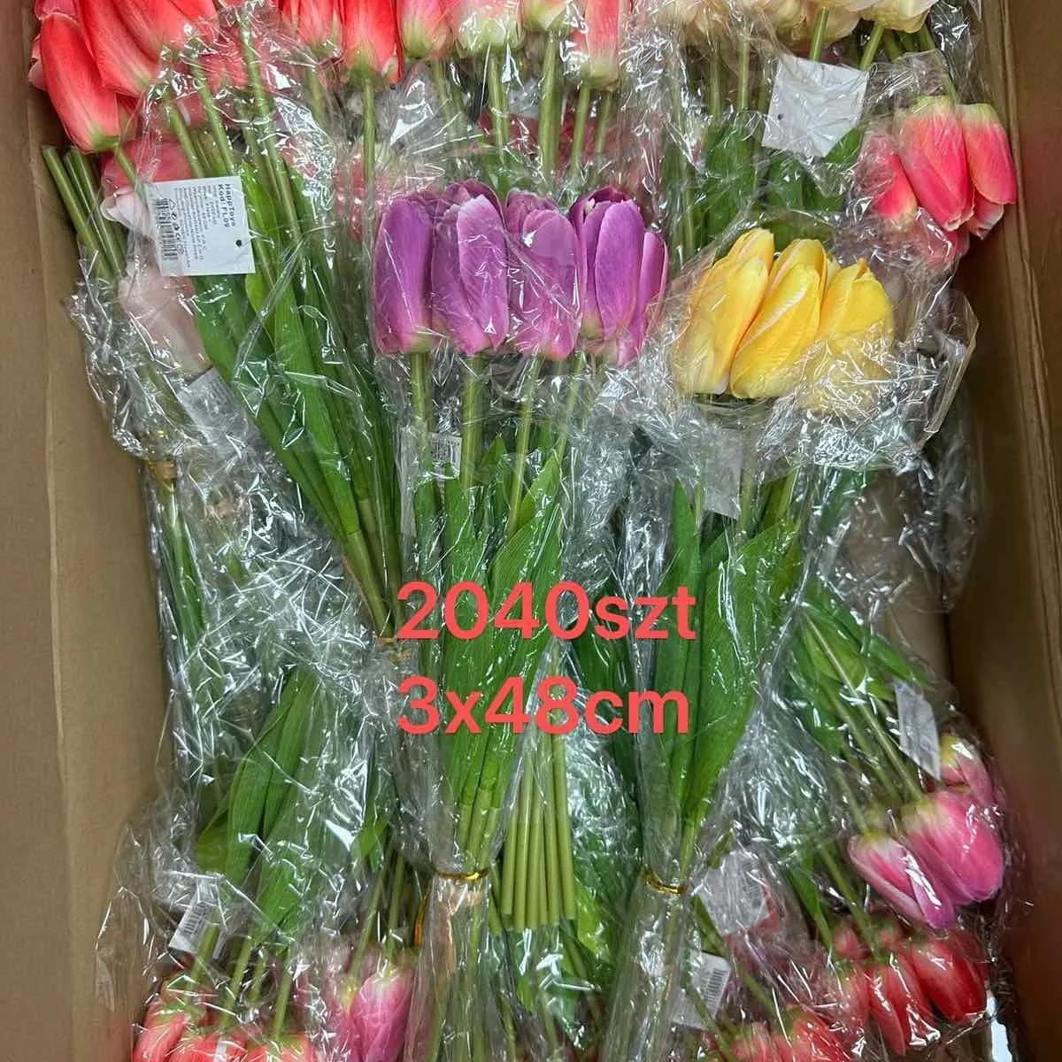 Sztuczne tulipany bukiet dekoracja Wielkanoc 10PCS 20/30/34/48cm