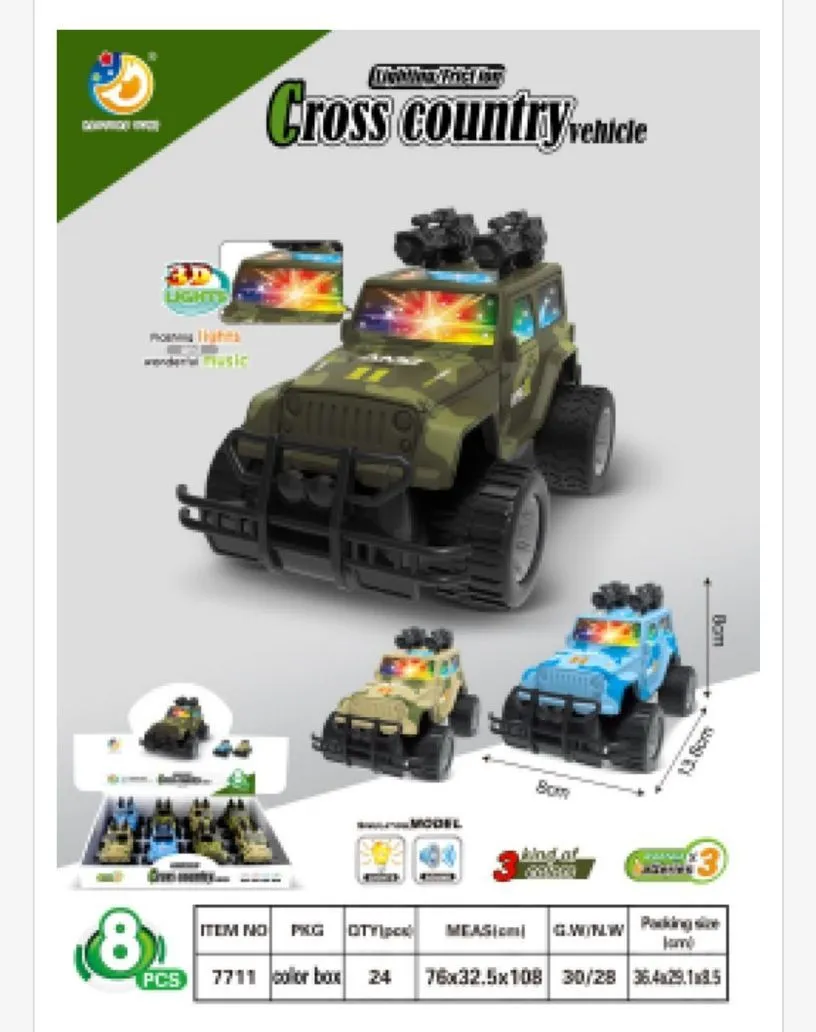 Zabawka Cross Country Vehicle z światłem i muzyką