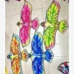 Latawiec 120x60cm wielobarwny ptak