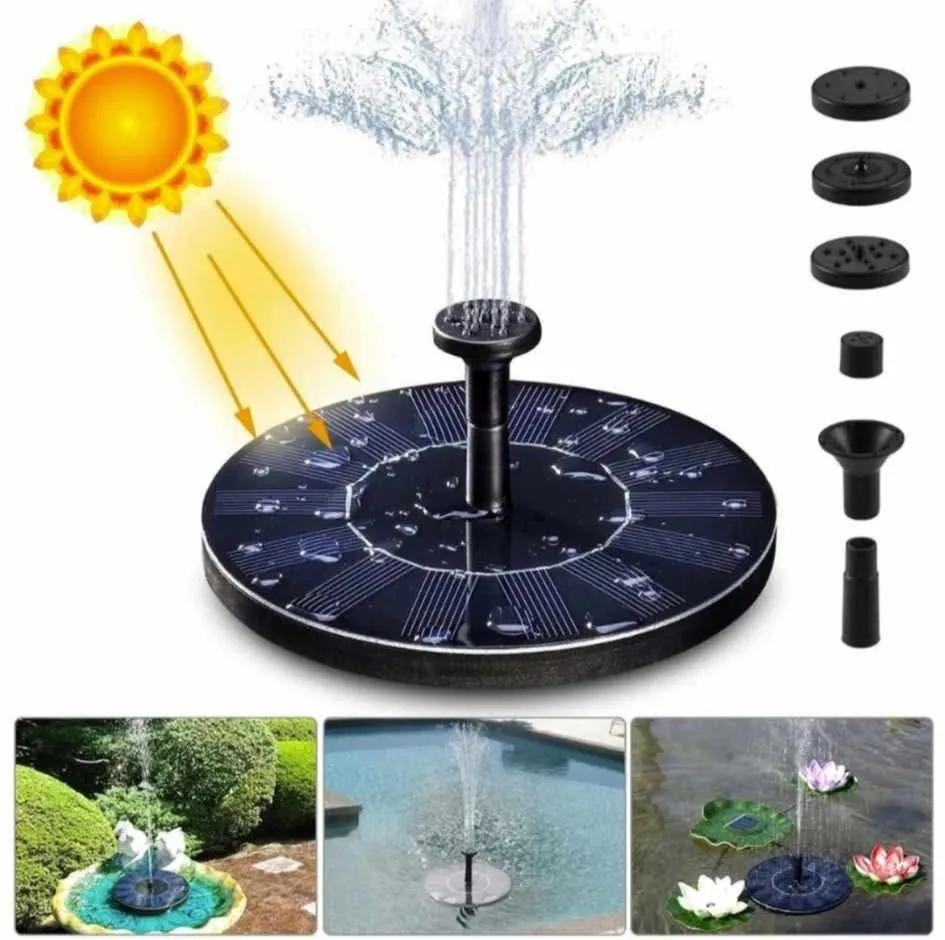 Pompa solarna fontanna do ogrodu stawu 2PCS