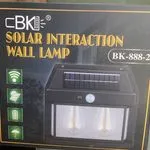 Solarna Lampa Ścienna LED CBK BK-888-2
