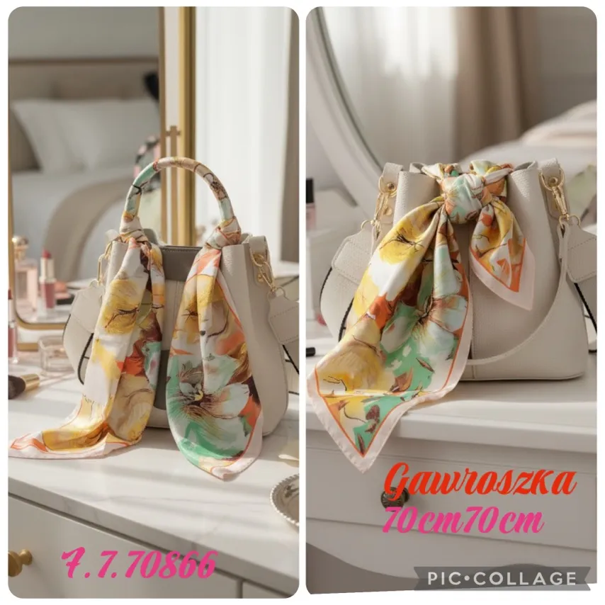 Chusta Damska Kwiatowa 100x100cm Gawroszka