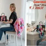 Chusta Damska Kwiatowa 70cm x 70cm