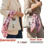 Chusta Damska Kwiatowa 70cm x 70cm Gawroskka