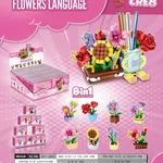 Zestaw klocków Flowers Language 8w1 CUBE