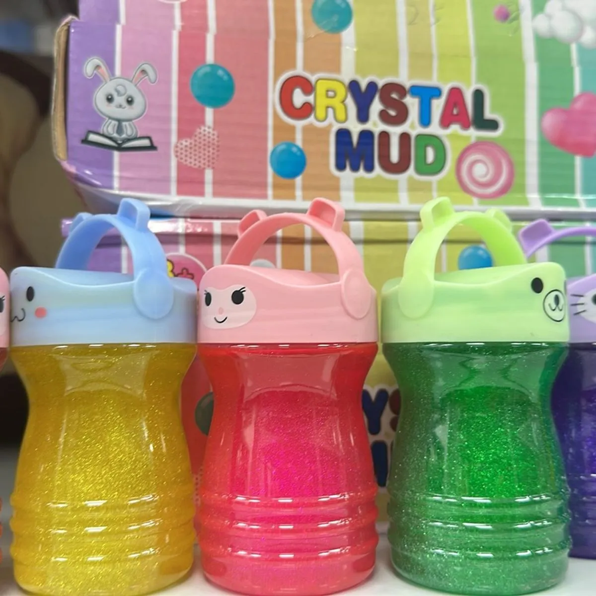 Zabawki Slime Crystal Mud w słoiczkach 12 szt