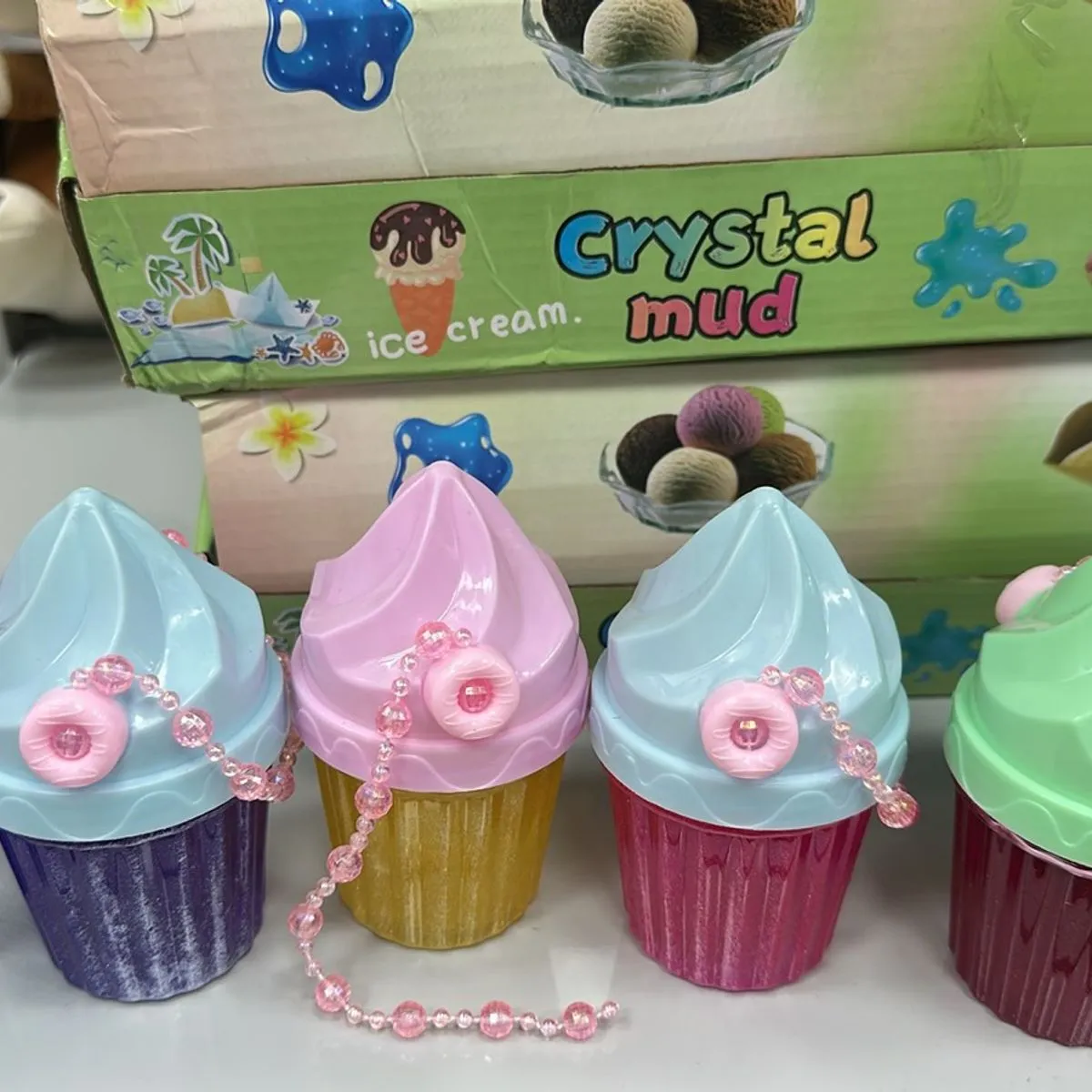 Zabawki Slime Crystal Ice Cream Mud 12 szt