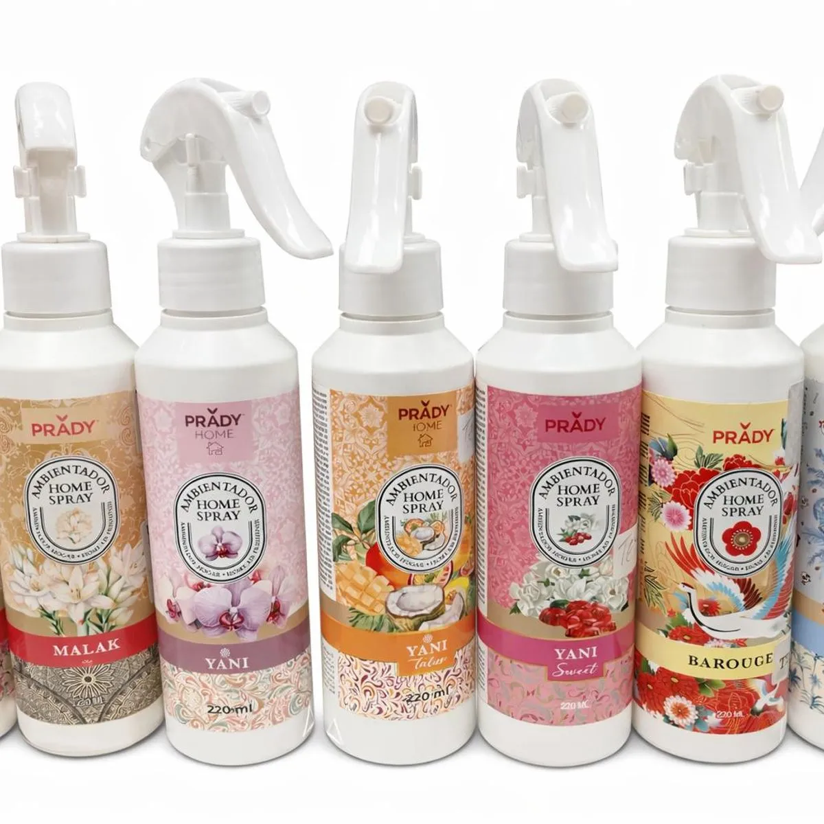 Perfumowany Spray Prady 220ml zestaw 7 wariantów zapachowych