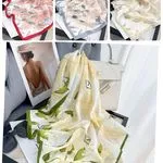 Szaliki damskie jedwabne 50% wiskoza 50% silk