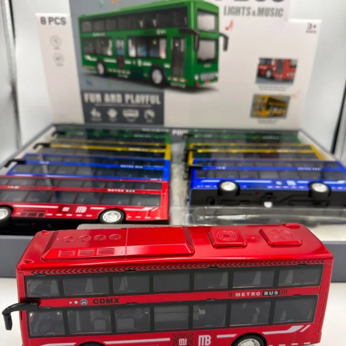 Zabawki City Bus Metro Bus ze światłami i muzyką