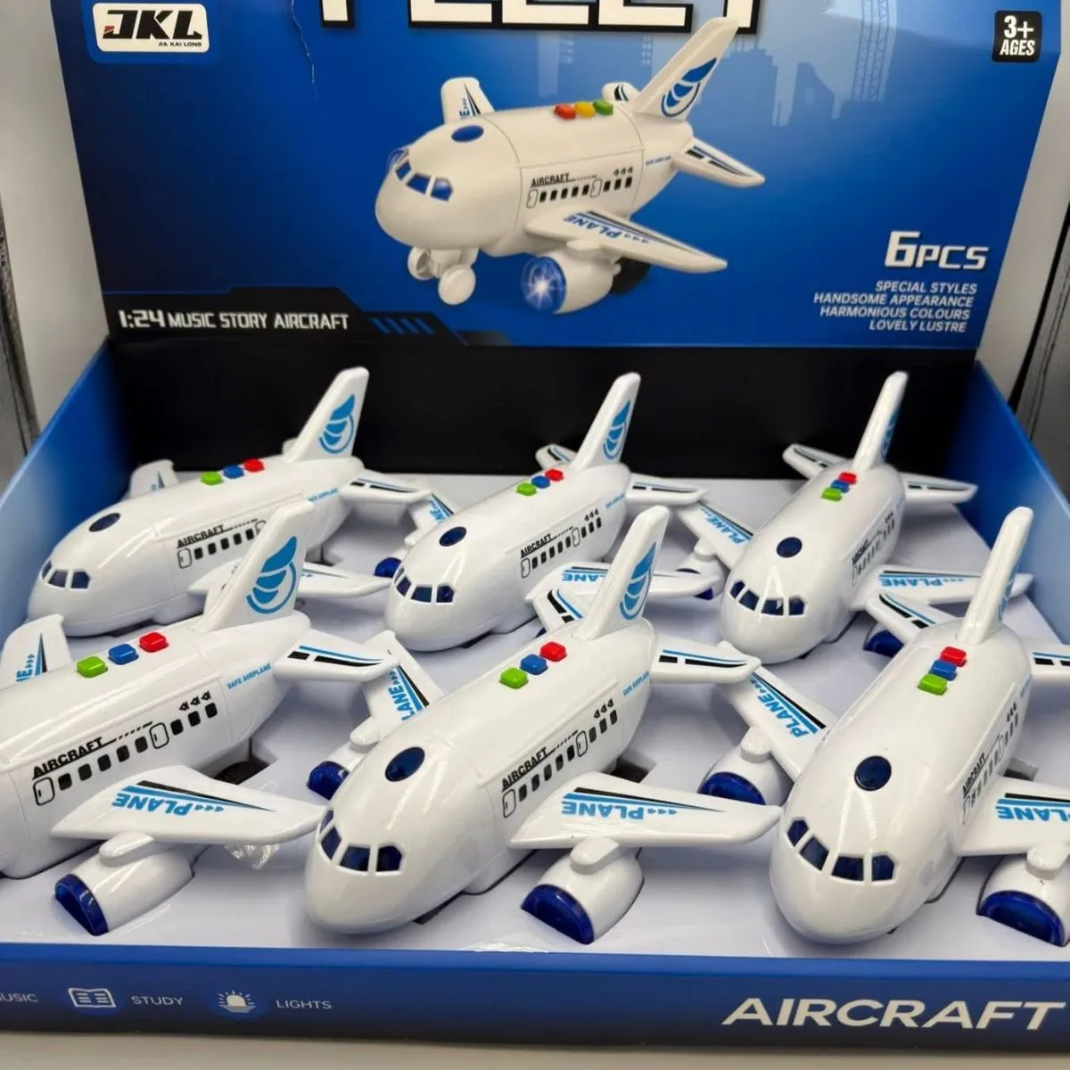Zabawki Samoloty Fleet 12" z muzyką i światłami